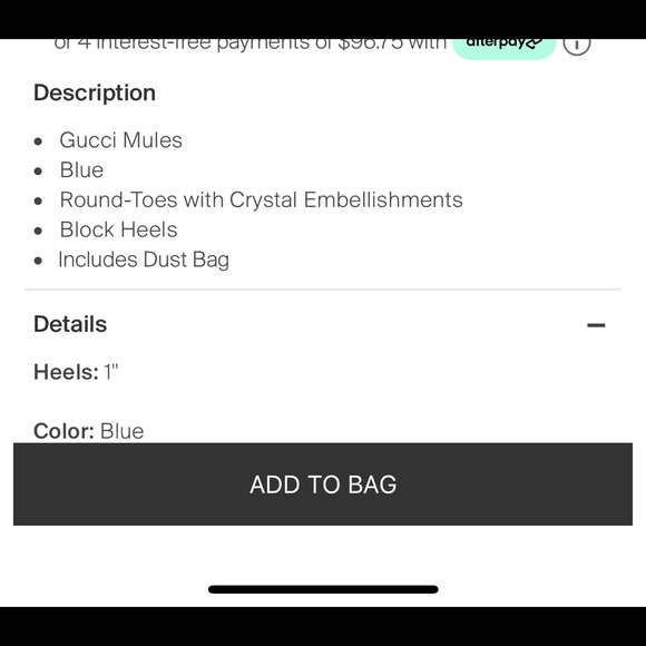 NWT GUCCI Candy Satin Mule - Picture 4 of 4